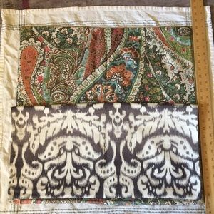 NWOT. PotteryBarn Zia Paisley PillowCovers (Qty 2)